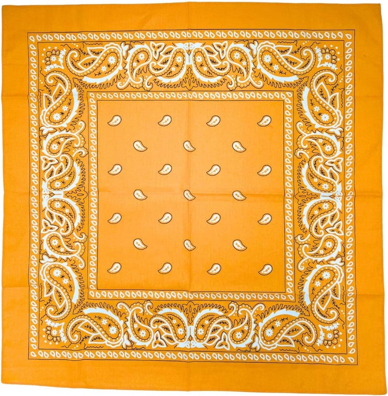 MD Style Extra Large Bandana 27” x 27” 100% Cotton for Men & Women Paisley Handkerchief Headband Scarf Jumbo Bandanas - Image 3